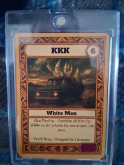 Tribal Order KKK, TCG Non-Sport Trading Card, English Card, Rare Season 2 card - Image 1