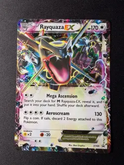 Pokemon TCG Shiny Rayquaza EX XY69 Promo Holo Card NM - Image 1