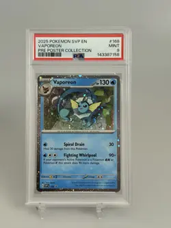 PSA 9 Vaporeon - 168 (Cosmos Holo) 168 Sv: Scarlet & Violet Promo Cards Holo - Image 1