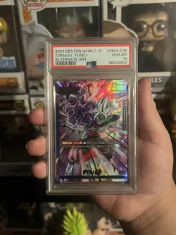 Dragon Ball Fusion World Card FB02-036 Zamasu L Parallel Japanese FB02-036 PSA10 - Image 3