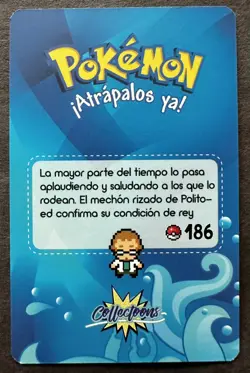 POLITOED - POKEMON JOHTO COLLECTOONS POKEDEX CCG CARD - Image 2