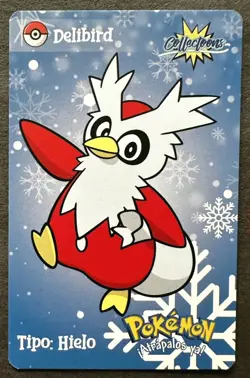 DELIBIRD - POKEMON JOHTO COLLECTOONS POKEDEX CCG CARD - Image 1