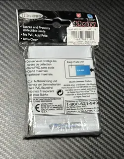 Red Chaotic Ultra-Pro Deck Protector Card Sleeves with Security Strip 50-Count - Image 2