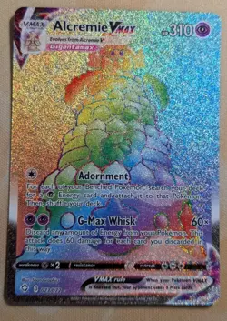 2021 Alcremie VMAX 73/72 Holo Rainbow Secret Rare Pokemon TCG: Shining Fates ✨🌈 - Image 1