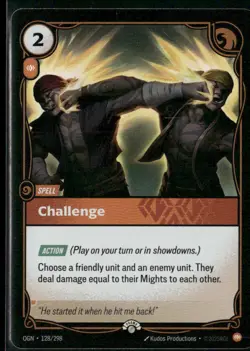 Challenge 128/298 Foil - RiftBound TCG Organized Play Promotional Cards 2025 NM - Image 1