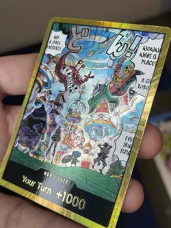 One Piece Card Game 🏴‍☠DON!! Card Egghead "GOLD" NM Foil ENGLISH - Image 1