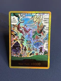 One Piece Card Game 🏴‍☠DON!! Card Egghead "GOLD" NM Foil ENGLISH - Image 2