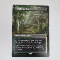 Magic: The Gathering Temple Garden ECL Land Forest Plains Annie Stegg - Image 1