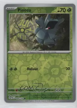 Pineco Reverse Foil Pokemon SV02: Paldea Evolved #004 - Image 1