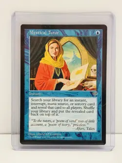 1996 MTG Magic the Gathering Mirage Mystical Tutor Vintage Uncommon Blue - Image 2