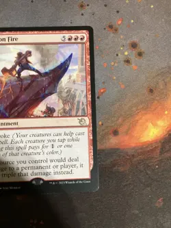City on Fire-MTG- March of the Machine Regular NM-Damage Doubler - Image 3