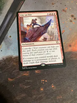 City on Fire-MTG- March of the Machine Regular NM-Damage Doubler - Image 4