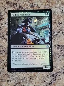 Pitiless Plunderer Rivals of Ixalan Foil NM Never Played Commander EDH Modern - Image 1