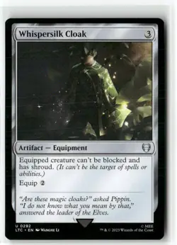 Whispersilk Cloak 292 Commander: The Lord of the Rings: NM - Image 1