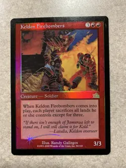 Keldon Firebombers Prophecy FOIL NM Magic the Gathering 94/143 MTG - Image 1