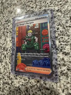 Lt. Surge’s Bargain 185/132 Secret Rare Trainer Pokemon Card NM Full Art ⚡✨🔥 - Image 3