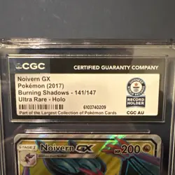 CGC WORLD RECORD 1/1 Noivern GX 141/147 2017 Burning Shadows Ultra Rare Holo EN - Image 5