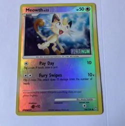 Pokemon Meowth 106/146 [Platinum] Stamped Reverse Holo - Image 1