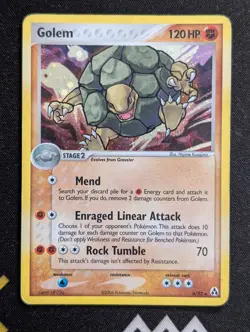 Golem 6/92 Legend Maker Pokemon LP Holo - Image 1