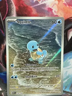 The Pokemon Company Squirtle 170/165 SV 151 Illustration Rare Holo 60 HP EN - Image 1
