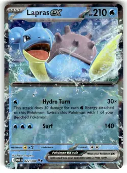 Pokemon Lapras ex Double Rare 022/088 POR ME03: Perfect Order NM Near Mint - Image 1
