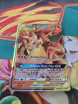 Charizard & Braixen GX -22/236 Ultra Rare - Cosmic Eclipse Pokemon Sun & Moon - Image 1