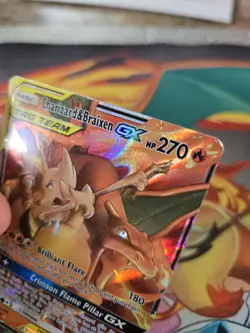 Charizard & Braixen GX -22/236 Ultra Rare - Cosmic Eclipse Pokemon Sun & Moon - Image 4