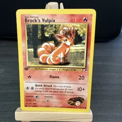 Pokemon Brock's Vulpix Gym Heroes 1st Edition (73/132) LP - Image 1