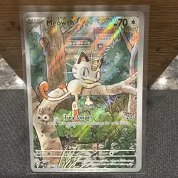 Pokemon Meowth 106/094 – Phantasmal Flames – English IR (Illustration Rare) - Image 1