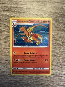 Pokemon TCG Special Delivery Charizard SWSH075 Holo - Near Mint - Image 4