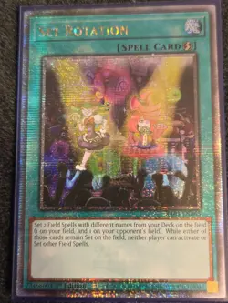 Yugioh! 1x Set Rotation RA03-EN065 Quarter Century Secret Rare 1st Ed NM - Image 1
