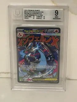 2025 Pokemon MEGA CHARIZARD X EX #023 BGS 9 Ultra Premium Collection Promo UPC - Image 1