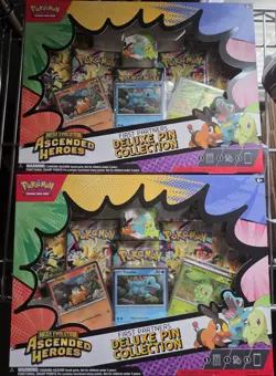 Pokemon Ascended Heroes First Partners Deluxe Pin Collection - Lot Of 2 - Sealed - Image 1