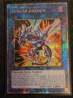 YuGiOh! Striker Dragon (Quarter Century Secret Rare) | RA01-EN046 1st Ed MINT - Image 1
