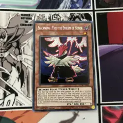 | Yugioh Blackwing - Vayu the Emblem of Honor BLCR-EN060 1st Secret Rare NM | - Image 1