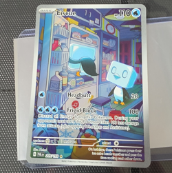 Pokemon TCG Eiscue 205/193 SV02 Paldea Evolved Illustration Rare Full Art Holo - Image 1