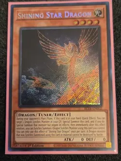 Yugioh Shining Star Dragon BLTR-EN002 Secret Rare 1st Ed NM - Image 1