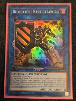 *Italian* Yugioh Barricadeborg Blocker OP15-EN006 Super Rare NM - Image 1