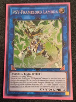 Yugioh! - Psy-Framelord Lambda BLHR-EN051 Secret Rare 1st Edition Near Mint! - Image 1