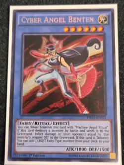 Yugioh Cyber Angel Benten DRL3-EN012 Secret Rare 1st Ed NM - Image 1