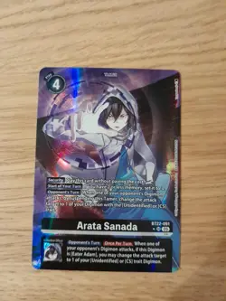 BT22-091 Arata Sanada : Super Rare Alternative Art Digimon Card : BT22: Cyber Ed - Image 1