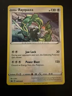 Rayquaza SWSH029 Holo Promo Sword & Shield Promo - Pokemon Card TCG - Image 1