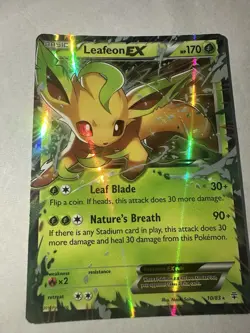 Leafeon EX 10/83 Generations Holo Foil Full Art Rare Pokemon TCG Card - Image 1
