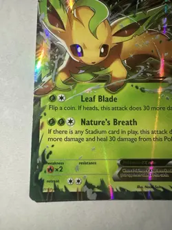 Leafeon EX 10/83 Generations Holo Foil Full Art Rare Pokemon TCG Card - Image 2
