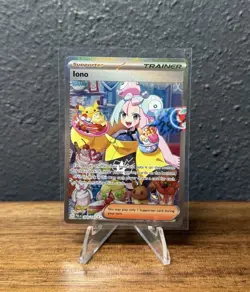 Pokemon TCG Iono Full Art Ultra Rare Holo Card 269/193 Paldea Evolved - Image 1