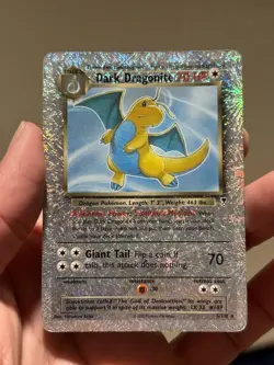 Dark Dragonite 5/110 Legendary Collection Reverse Holo Vintage Pokemon Card - Image 2
