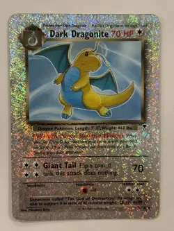 Dark Dragonite 5/110 Legendary Collection Reverse Holo Vintage Pokemon Card - Image 4