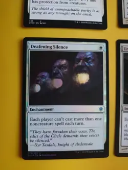 Spirit mantle, Unmake, Deafening silence,Aura of silence MTG 4 White Card. - Image 2