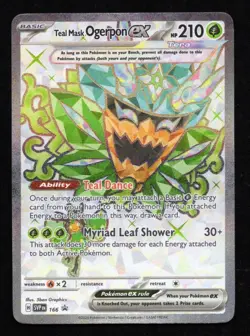 Pokemon TCG Ogerpon EX Teal Mask Black Star Promo Card SVP 166 - Image 1