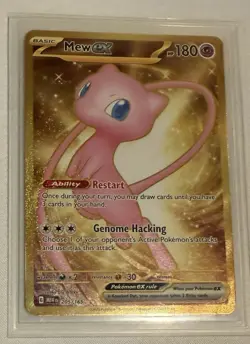 Pokemon TCG Mew ex SV 151 205/165 GOLD CARD (not metal) - Image 1